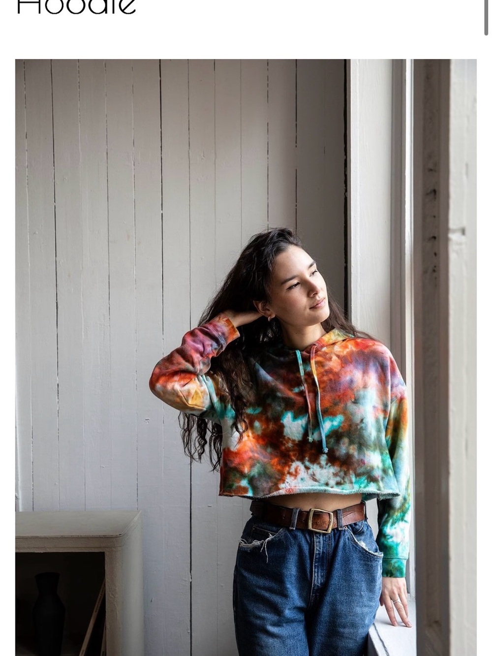 Wildflower Dyes Cropped Hoodie
